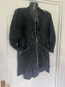 Stunning designer black coat