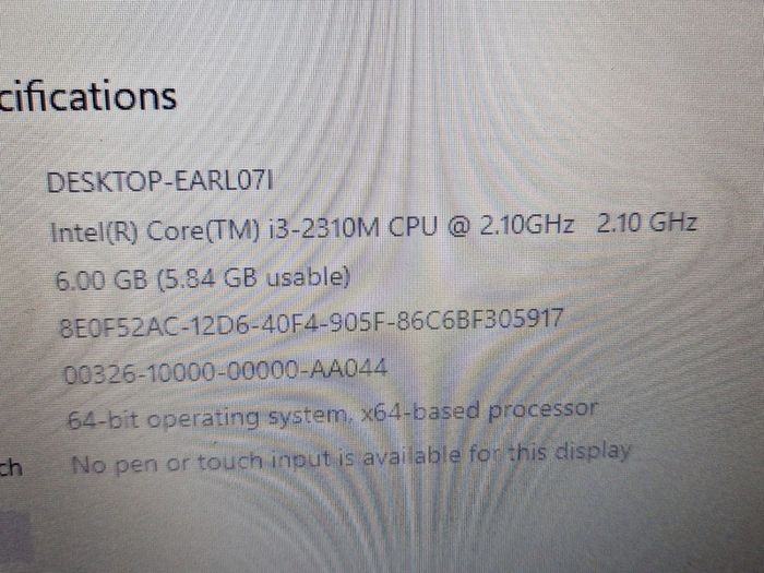 Acer Aspire Laptop, Windows 10, 6GB Ram, 500GB HDD, i3 Core, Microsoft Edge, Chrome,