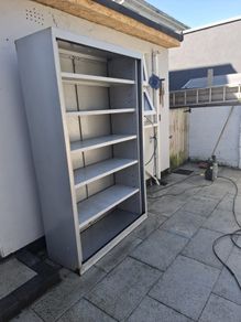 full steal shelf unit