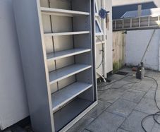 full steal shelf unit