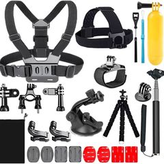 NEW SALE | 20-in-1 Action Camera Accessories for GoPro Hero 12 11 10 9 8 Max 7 6 5 4 Black GoPro 2018 Session Fusion Silver White Insta360