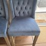 3 Velvet High Stools - Excellent Condition Image 5