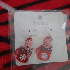christmas gingerbread man earrings