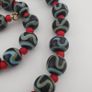 Antique Venetian Style Zigzag Pattern & Venetian WhiteHeart Glass Beads Necklace Image 10