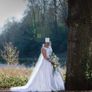 Allure 9155 White Wedding Dress size 12/14 Image 5