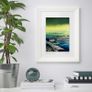 Low cloud over Dalkey Island and Sorrento Terrace, Dublin, Large framed Prin by Helen Mathews Image 2