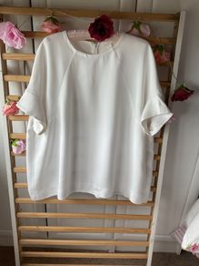 top cos white top size 16
