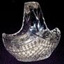 Vintage Harrods Heavy Cut Lead Crystal Basket Image 7