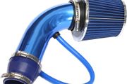 Universal Air Intake Filter Kit, 76mm 3" Car Cold Air Intake Filter Aluminium Induction Kit Pipe Hose Cone Air Intake Filter Kit for Car