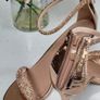 QUEEN VIVI Rose Gold Bling Strap High Heels Sz 41 (Fit 7-7.5UK) Image 8