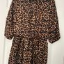 Leopard Print Shirt Dress - Juicy Couture - Size 14 - Ruffled Lined Skirt Image 2