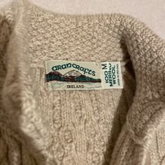 Aran craft merino wool cardigan
