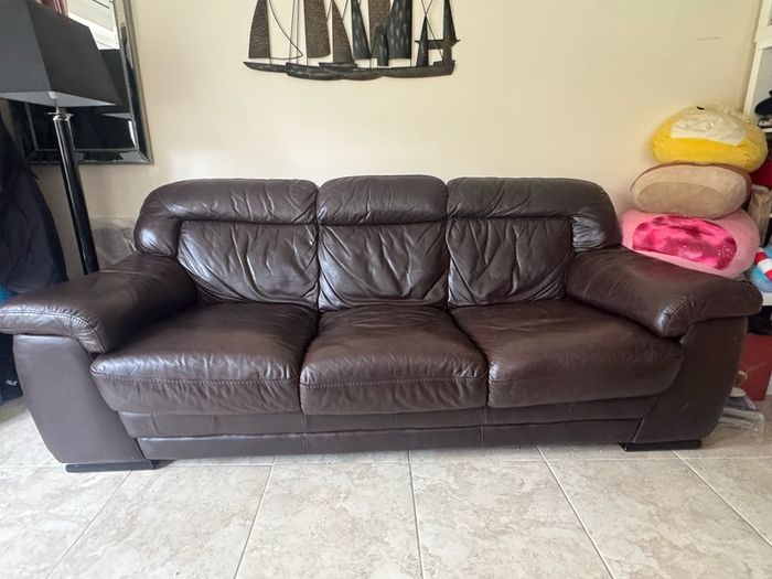 Leather sofa