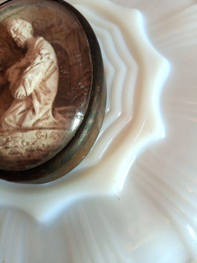 Antique Signed French Meerschaum, Saint Joseph.