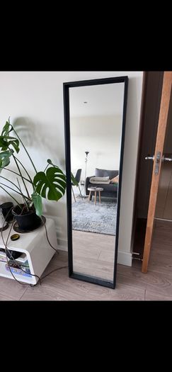 IKEA Standing Mirror Black 40x150cm