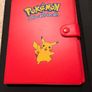 Vintage Pokemon Pikachu Red 4 Pocket Card Binder Portfolio 1999 WOTC Era Image 6
