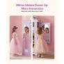 Kids Dress Up Storage, with Jewelry Cabinet, Dress Up Closet with Mirror and Shelves, Princess Costumes Wardrobe Closet, Toddler Costume Organizer Armoire, for Bedroom, Kids Room, Girls, Purple Image 4