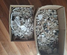 Assorted mosaic tiles
