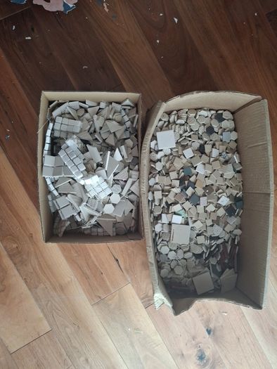 Assorted mosaic tiles
