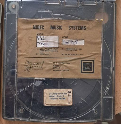 Rare Vintage Nidec Music Systems Cartridges Dublin Muzak Tapes Set of 4