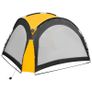 Party Tent with LED and 4 Sidewalls 3.6x3.6x2.3 m Yellow Image 5