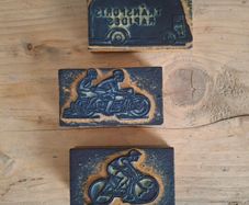 French Transport Ink Stamps