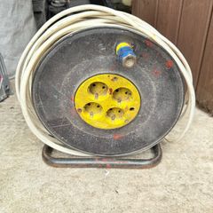 Heavy Duty 65m Extension Cable Reel - High Capacity 2-Core x 4mm2 Flex