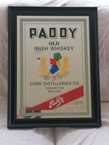 New Pub Issue Paddy Irish Whiskey Mirror