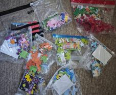 9 x mini Peppa pig jigsaw