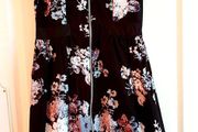 Black &amp; white front zip dress, Small size