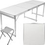 Camping Table Set with 6 Chair, Outdoor Indoor Use for BBQ table Image 9