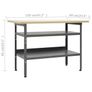 Workbench Grey 120x60x85 cm Steel Image 4