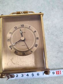 Lovely Small Brass Clock made In German.