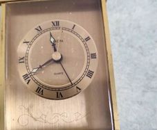 Lovely Small Brass Clock made In German.