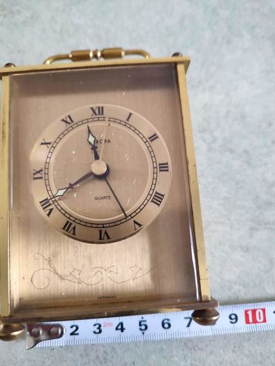 Lovely Small Brass Clock made In German.