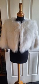 White Faux  Fur Jacket