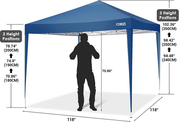 3 x 3 m, folding gazebo, Marquee Waterproof PU coating, heavy duty steel frame, with 4 sandbags