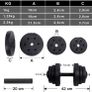 Adjustable Plastic Dumbbell Set 20 kg  - Free Delivery Nationwide Image 5