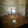 Boho LED Standing Lamp / Lantern with a Golden Glow - ideal bedside light - also great for a garden party or a camping trip Image 2
