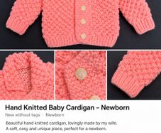 Newborn baby cardigan