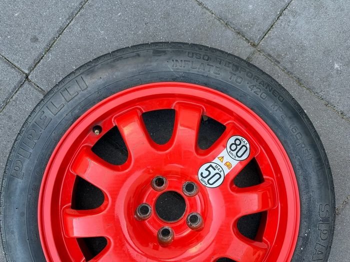 Spare wheel 135/80 R18 jaguar