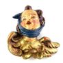 Vintage Hand painted Putto Head: Plaster Cherub Angel Image 3