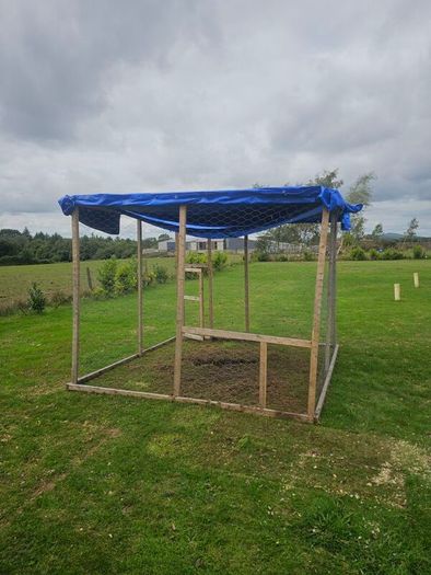 Wooden Chicken Run / Outdoor Enclosure (approx. 7.5ft x 7.5ft)