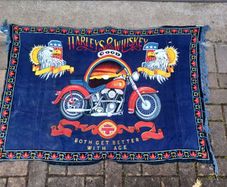 Harley Davidson Wall Hanging Cloth Art