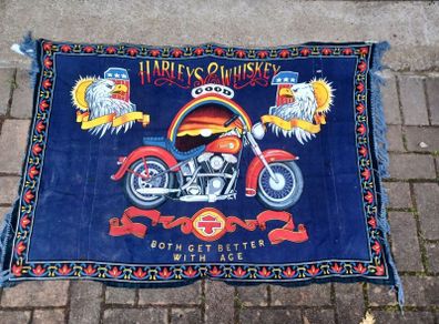 Harley Davidson Wall Hanging Cloth Art