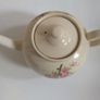 Beautiful Cream-Earthenware Clay Teapot with A Pink Floral Motif - Pattern Number 5412, No Backstamp, Most Likely Carrig Ware Image 7