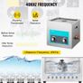 15L Ultrasonic Cleaner Jewelry Cleaner with Heater Timer for Jewelry Cleaning Knob Control Eyeglass Rings Dentures Music Instruments Image 6