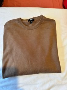 uniqlo jumper tan medium