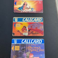 Disney Telecom Eireann callcards from the 90's