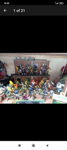 Neca TMNT collection with neca diorama